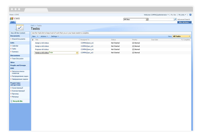Risk Assessment Tool for Raiffeisen Bank Aval - Screenshot