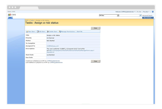Risk Assessment Tool for Raiffeisen Bank Aval - Screenshot