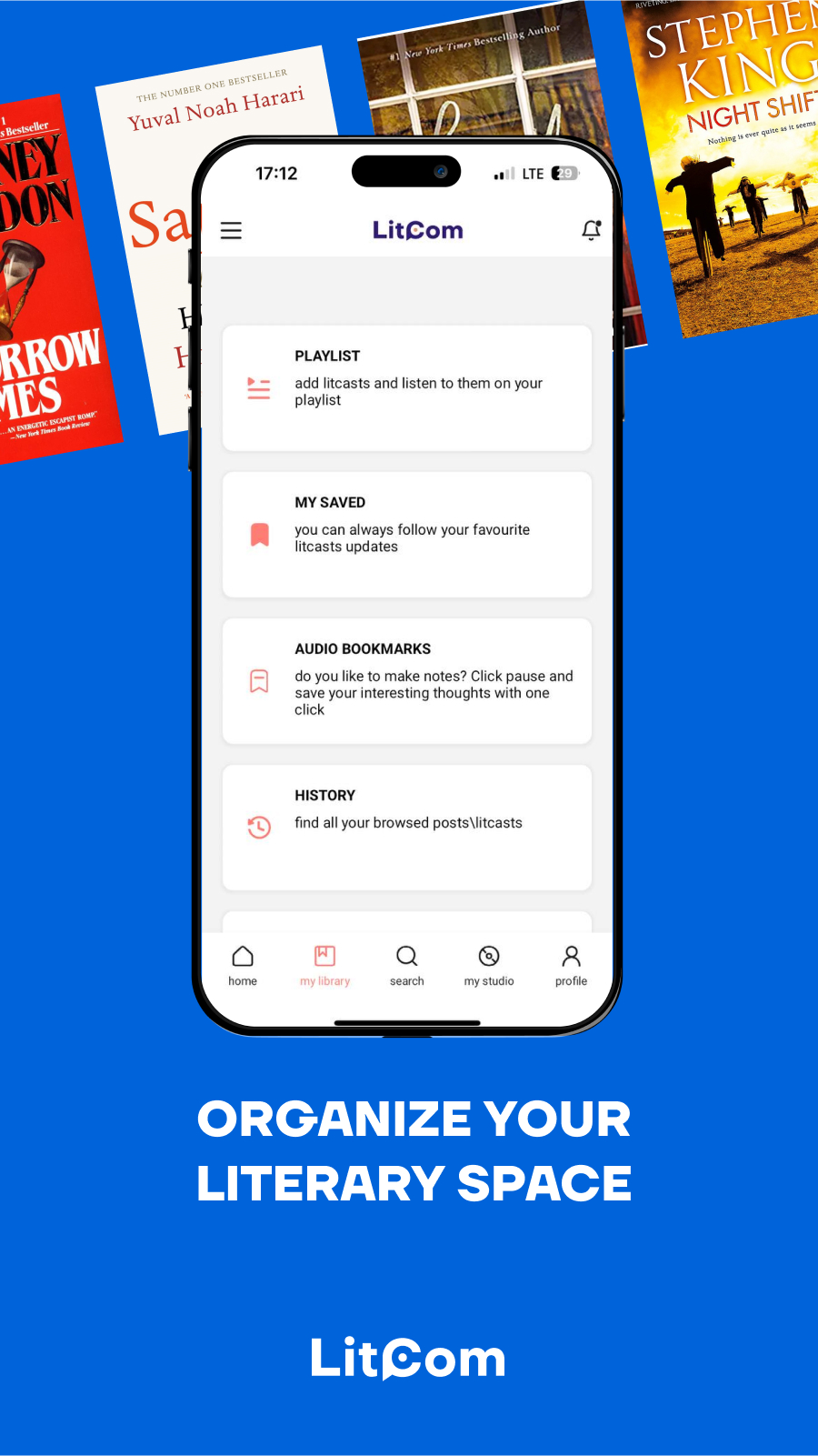 Social Network for Book Lovers and Podcast Creators - Screenshot