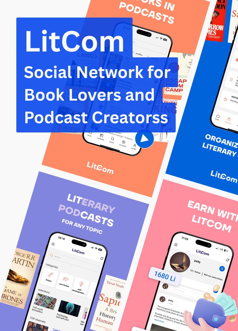 Social Network for Book Lovers and Podcast Creators