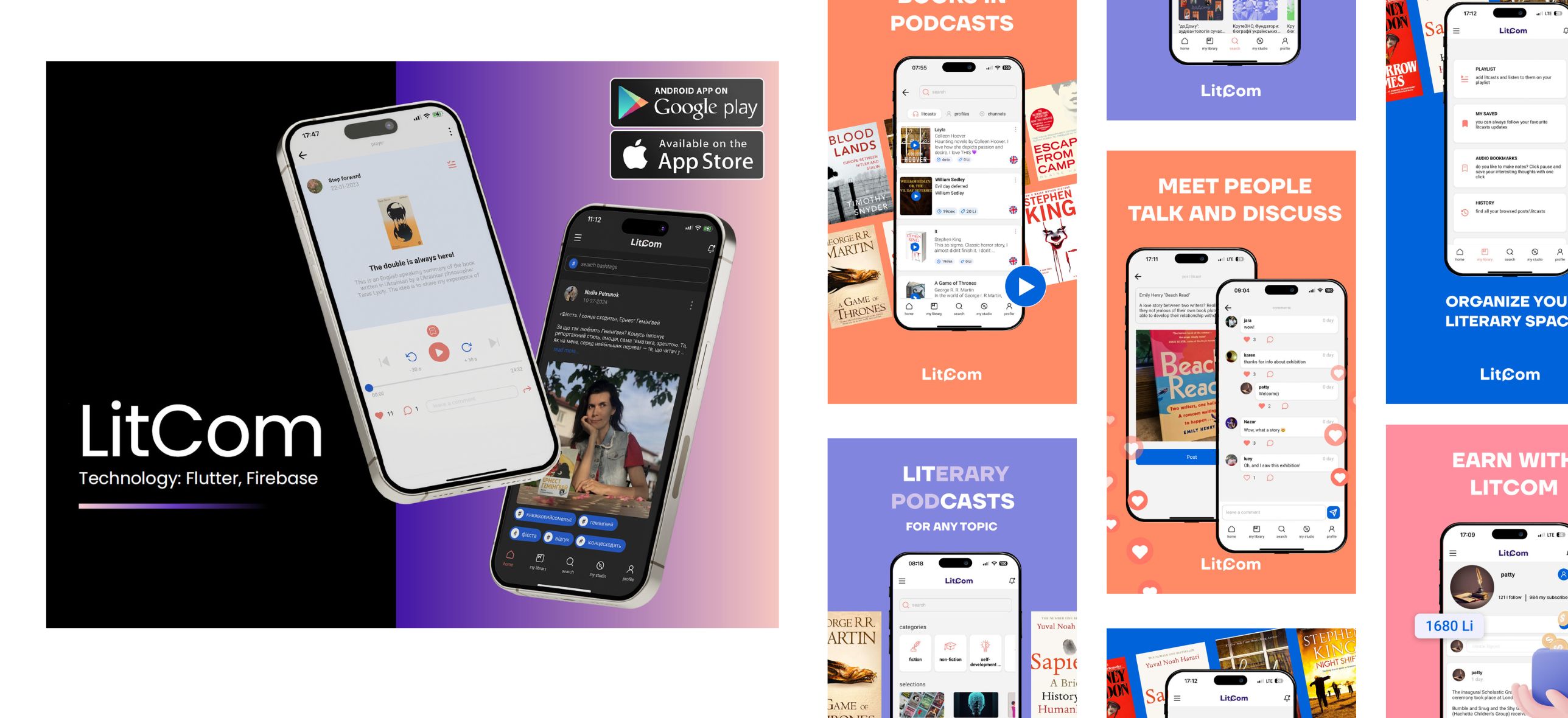 Social Network for Book Lovers and Podcast Creators