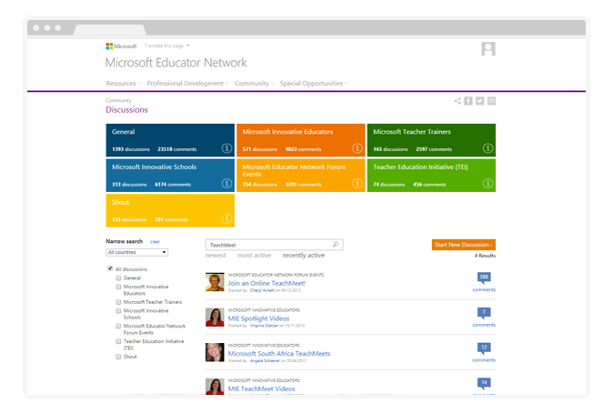 Ukrainian Microsoft Office Educational Portal - Screenshot