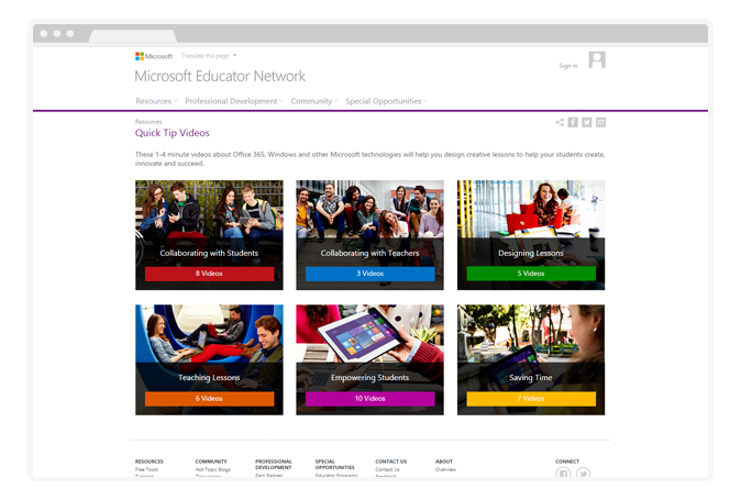 Ukrainian Microsoft Office Educational Portal - Screenshot